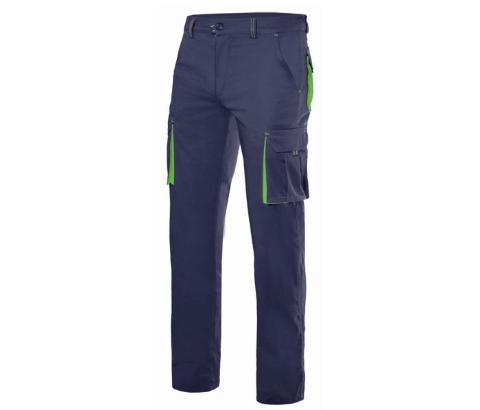 PANTALON STRETCH MULTIPOCHES BICOLORE